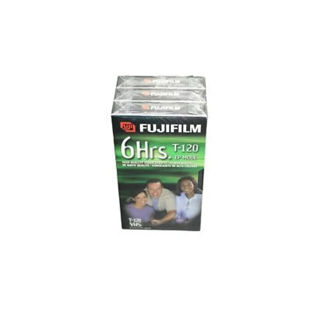 Lot Of 3 Fuji Film VHS Blank Video Tapes 6 hours HQ 120 High Quality